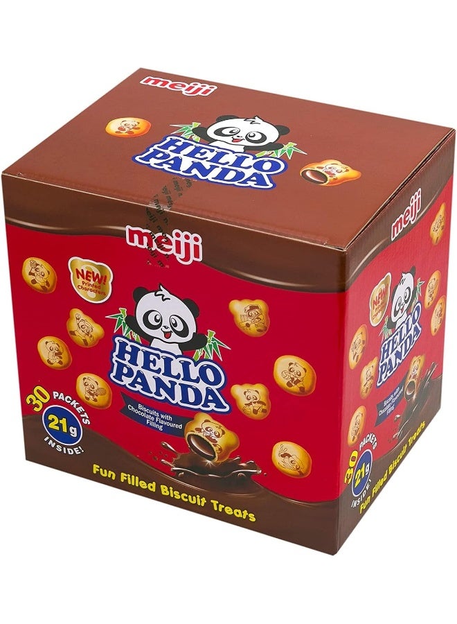 Meiji ميجي هالو باندا بسكويت محشي بالشوكولاتة ميني 30 عبوة - Image 1