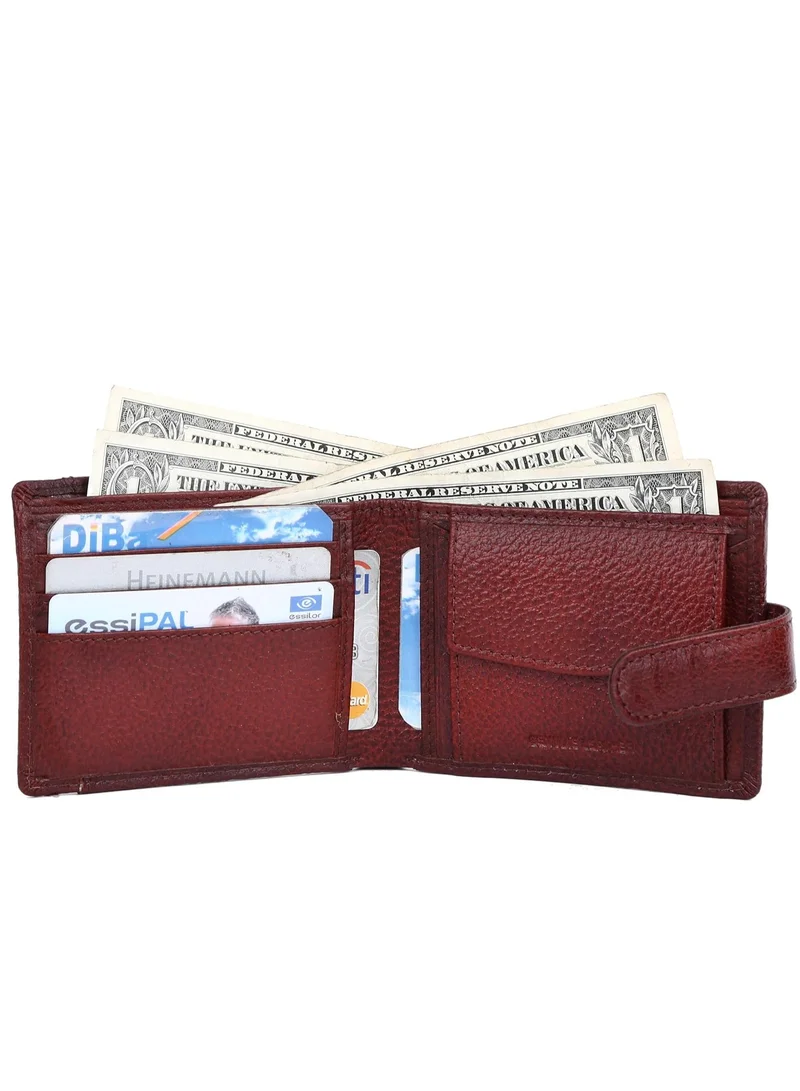HAMMONDS FLYCATCHER Leather Wallet for Men | 5 Card Slots | 1 Coin Pocket | 2 Hidden Compartment | 2 Currency Slots, Combo Brown, Modern | Color Shade may Vary