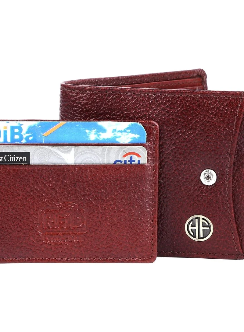 HAMMONDS FLYCATCHER Leather Wallet for Men | 5 Card Slots | 1 Coin Pocket | 2 Hidden Compartment | 2 Currency Slots, Combo Brown, Modern | Color Shade may Vary