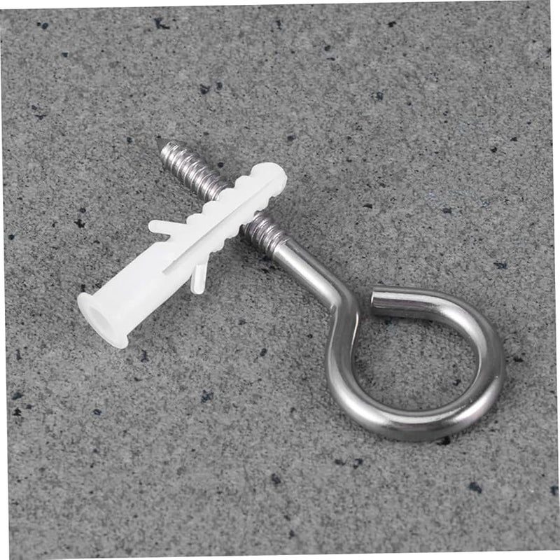 خطافات براغي عين فولاذية مقاومة للصدأ متينة لتعليق النباتات والأضواء للاستخدام الداخلي والخارجي - Image 5