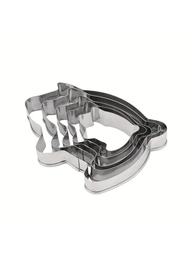 Stainless Steel Cookie Cutters Set Of 3 Pcs Pig Design For Holiday Baking Christmas Halloween Easter - Image 4