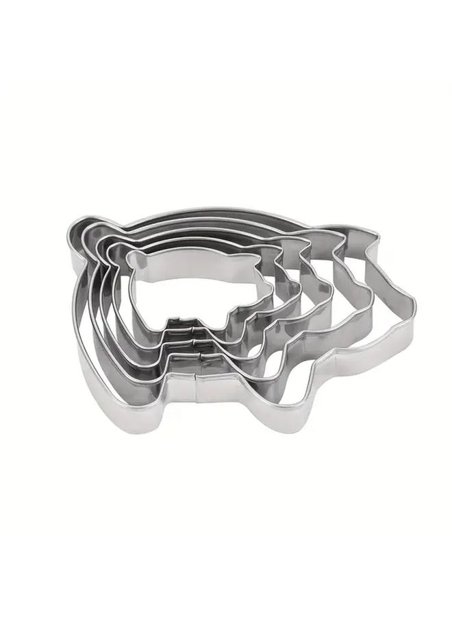 Stainless Steel Cookie Cutters Set Of 3 Pcs Pig Design For Holiday Baking Christmas Halloween Easter - Image 5