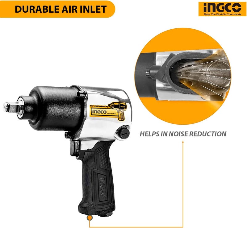 INGCO Arna Power Tools & Hand Tools Air Impact Fixed Square - Image 5
