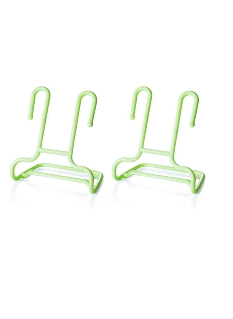 Generic Innovative multi-functional shoe organizer stand for drying shoes and organizing floors (Green)  - Image 1