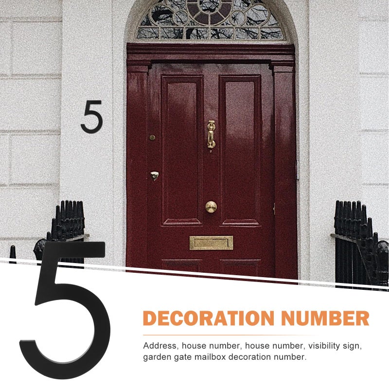 House Numbers Set Of 5 Weather Resistant Outdoor Address Plaque For Garden Gate Mailbox - Image 4