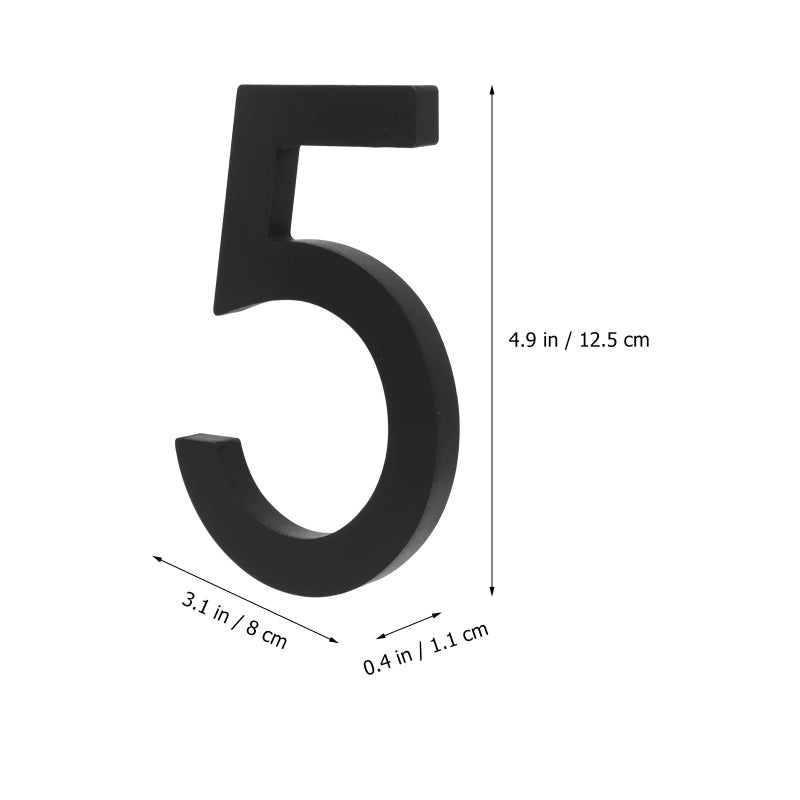 House Numbers Set Of 5 Weather Resistant Outdoor Address Plaque For Garden Gate Mailbox - Image 3