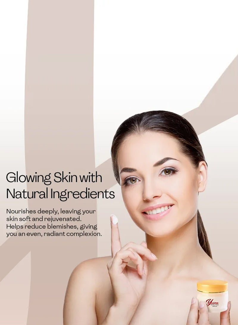 يسما مجموعة من 3 قطع لبشرة متوهجة وخالية من حب الشباب مع كريم التجميل - توحيد لون البشرة، وإزالة الهالات السوداء - للبشرة الحساسة، للاستخدام الليلي - Image 3