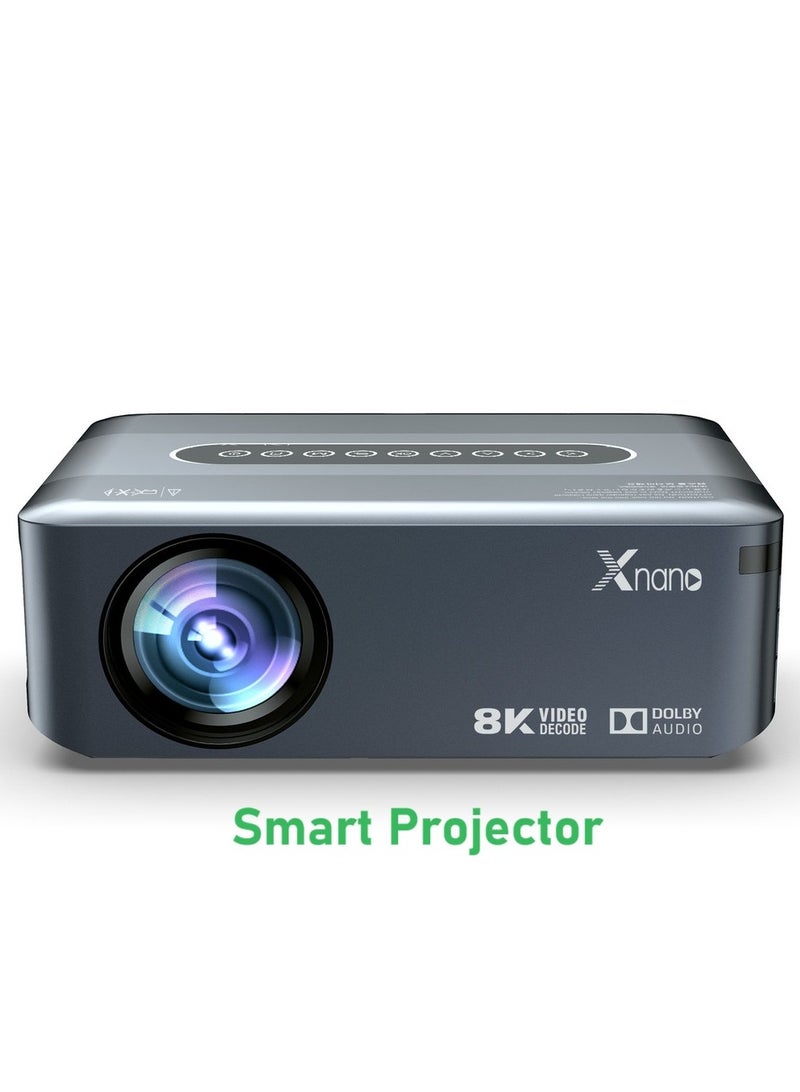 Xnano Smart Projector X1 Full HD 1080P Resolution Ultra HD 8K 300ANSI Dolby Sound Dual Band WiFi Correction Four-Point Anti-Aliasing Image Enhancement Sharpening Treatment Bluetooth 5.0 Wireless Projection - Image 1