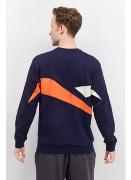Reebok Men Sportswear Fit Embroidered Logo Sweatshirt, Navy  - Image 2