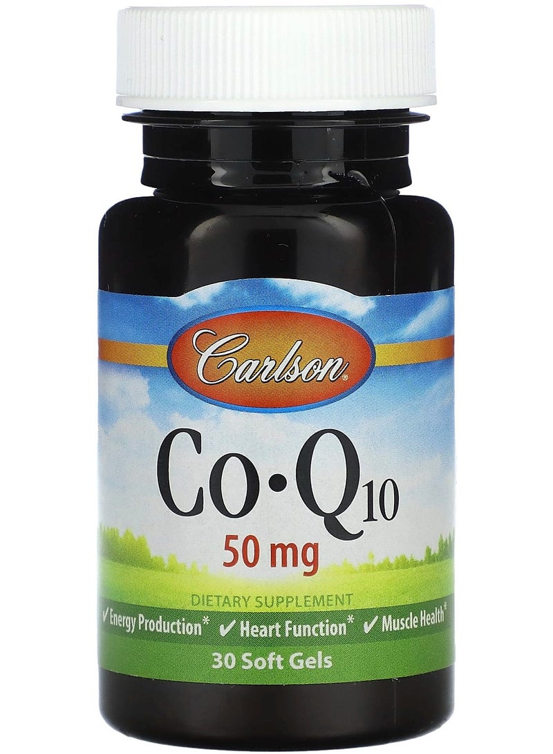 CoQ10, 50 mg , 30 Soft Gels