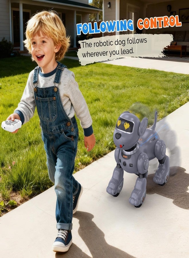 PRANITE Robot Dog, Remote-Controlled Robot Dog for Kids with Follow Mode, Programmable, Touch Sensor, Rechargeable, Music, Dance, Interactive RC Toy Dog for Boys and Girls - Image 2