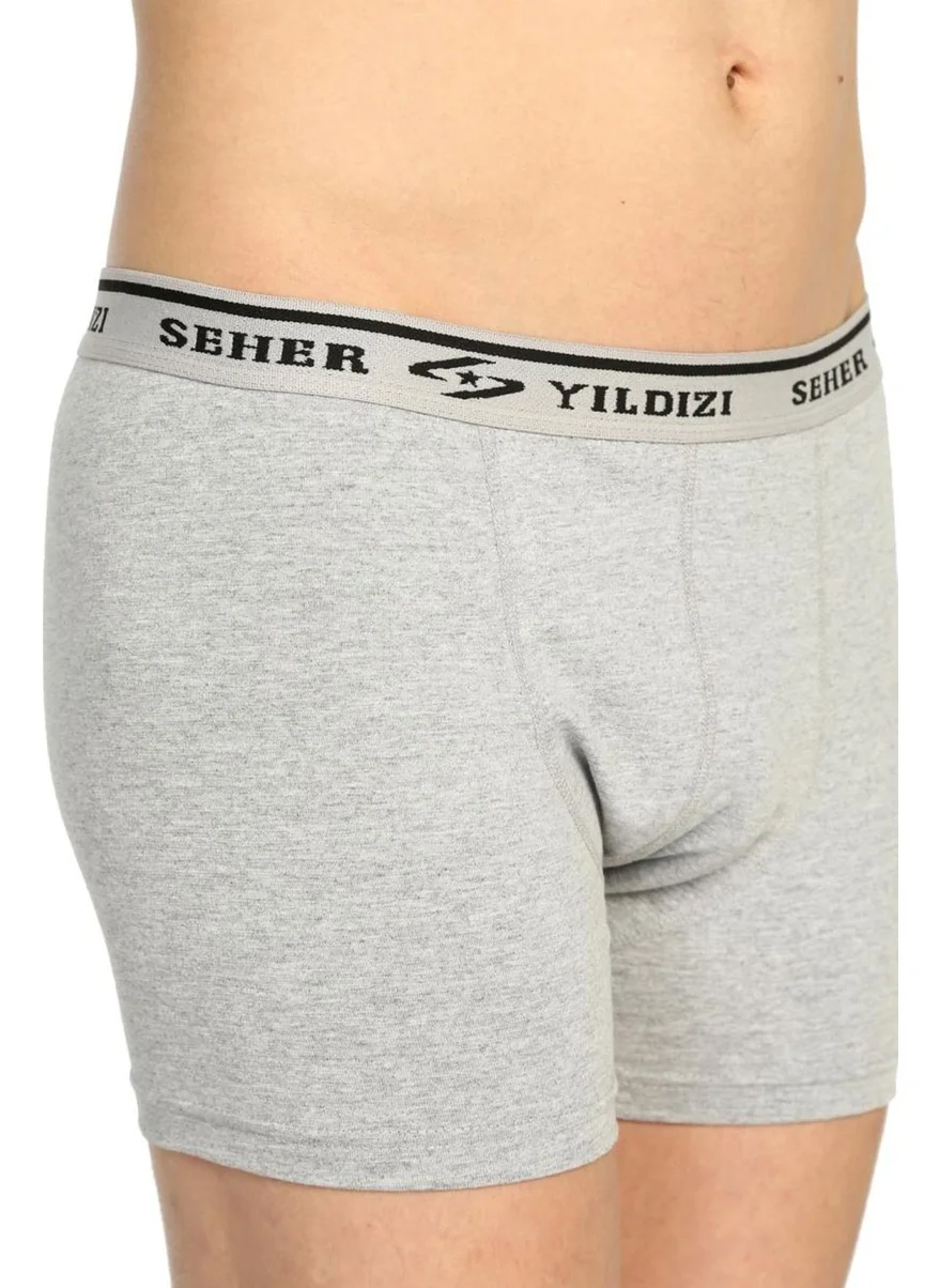 Seher Yıldızı Elastane Men's 6 Pack Lycra Boxer 0060