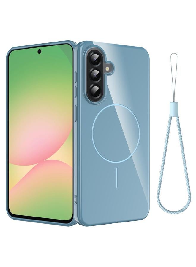 اس-توب جراب لهاتف Samsung Galaxy A35 5G مصنوع من مادة TPU اللامعة المقاومة للصدمات مع حبل تثبيت - Image 1