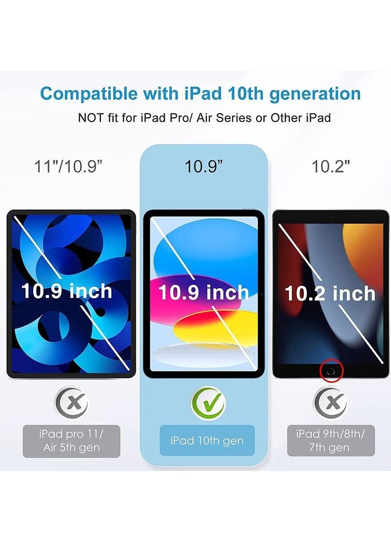 DUSALA Screen protector for iPad 10.9 inch 2022 10th Generation Edge to Edge Full Screen Coverage Anti Scratch Tempered Glass - Image 2