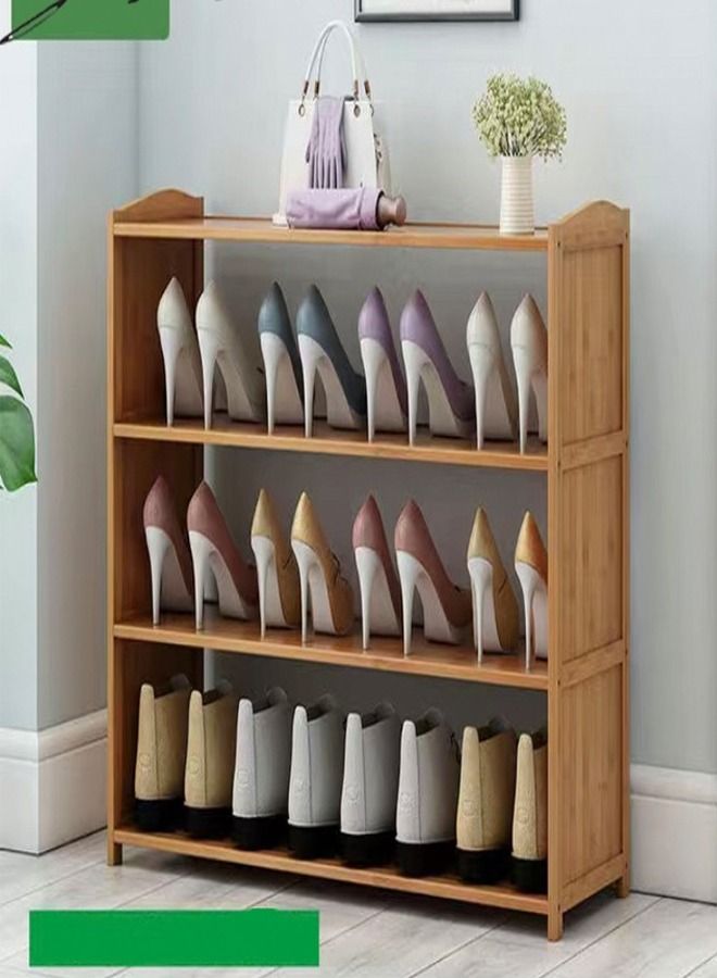 fashionhome Multi-Tier Wooden Shoe Rack Organizer - Image 1