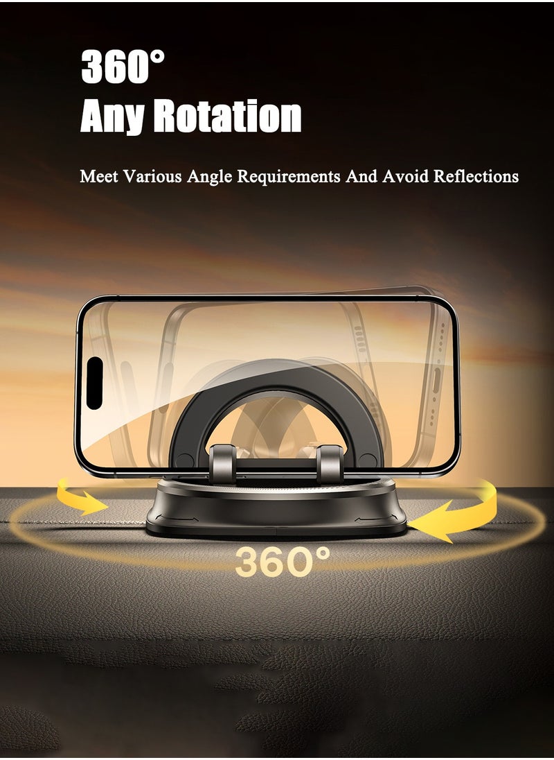 ريماكس حامل هاتف للسيارة من Travel Essentials، حامل هاتف محمول يدور 360 درجة على لوحة القيادة، أساسيات السفر بالسيارة للرحلات الطويلة، ملحقات سيارة متعددة الوظائف تناسب iPhone 15 Pro Max/14/13/12/11  - Image 5