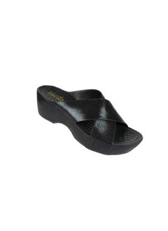 092-2762 Michelle Morgan Ladies Wedge Heel Sandals 214RJ955 Black