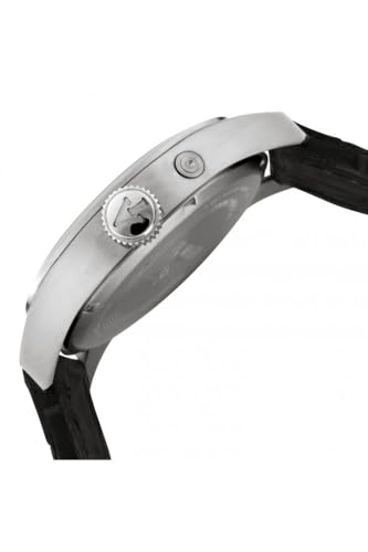 Invicta Men's 0764 I-Force Stainless Steel Watch with Black Leather Band - Image 3