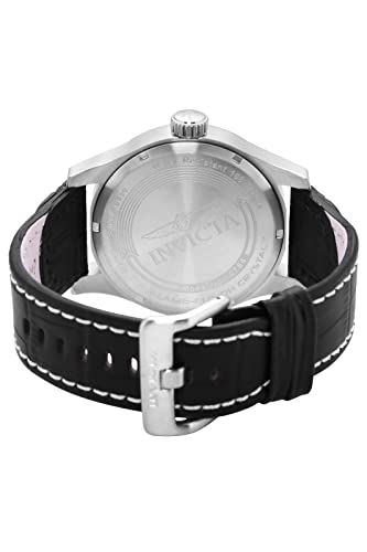 Invicta Men's 0764 I-Force Stainless Steel Watch with Black Leather Band - Image 4