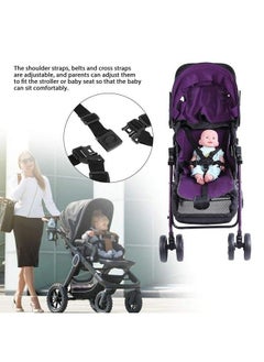 Zerodis Universal Baby 5 Point Harness Belt High Chair Safety Belts Harness Stroller Children Pushchair Rotating Protection Adjustable Shoulder Strap Belts Straps For Pram Accessories(Buckle Type)  - Image 4