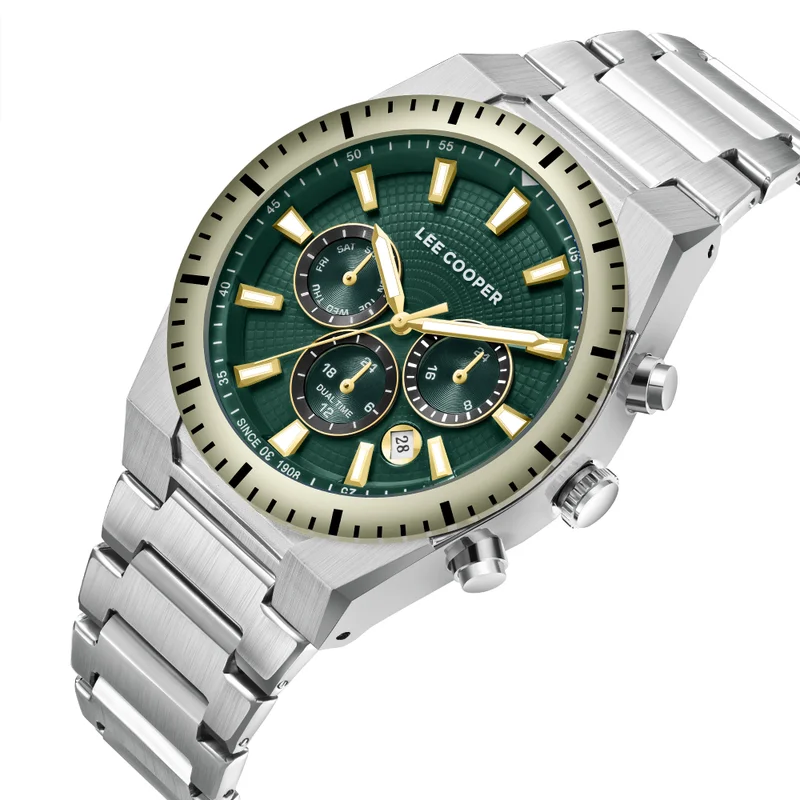 Lee Cooper Men's Metal Multi Function Watch LC08100.270 - 42 mm