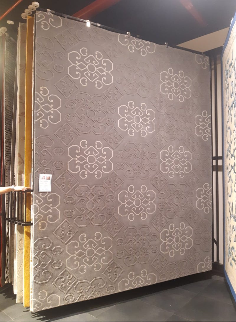 Hand Tufted rugs 100 % New Zealand wool and hand Tufted 240 x 300 cm loop piles and cut piles rug - Image 1