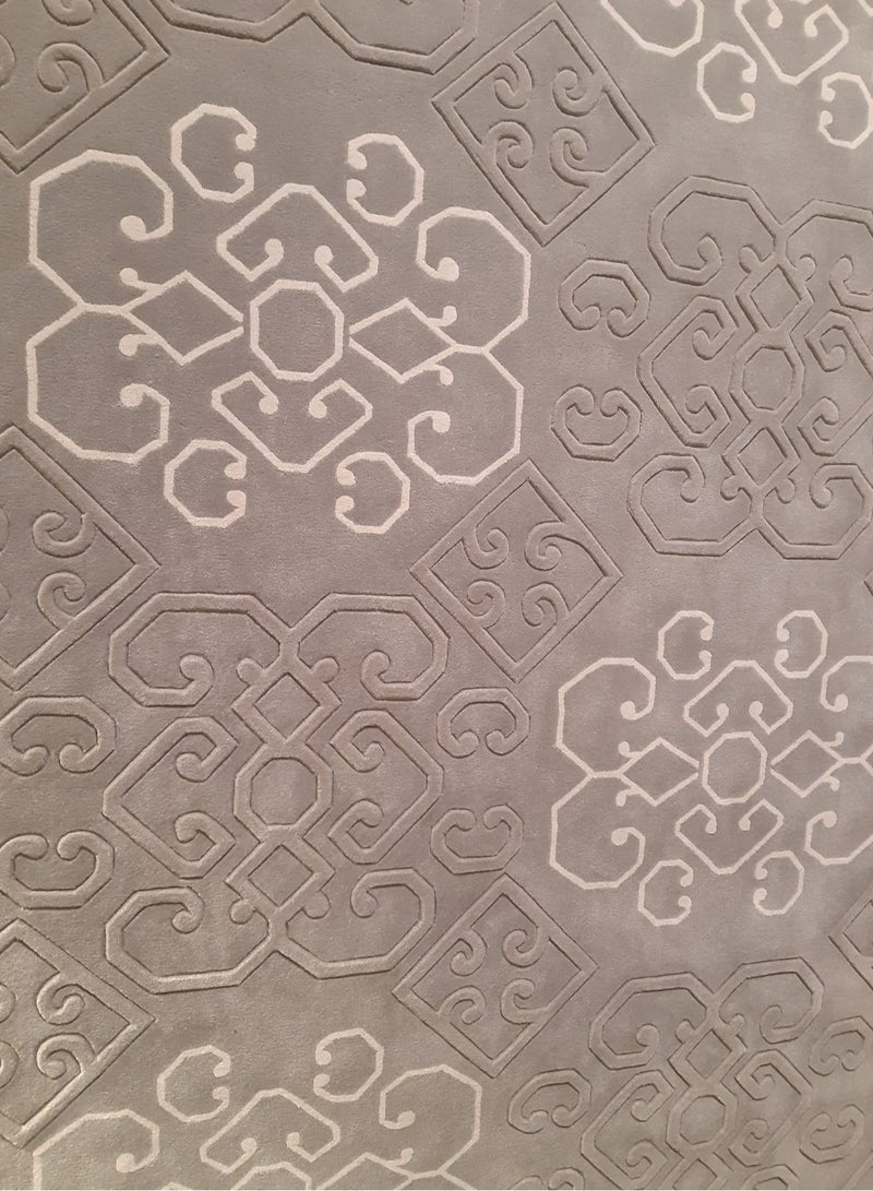 Hand Tufted rugs 100 % New Zealand wool and hand Tufted 240 x 300 cm loop piles and cut piles rug - Image 2