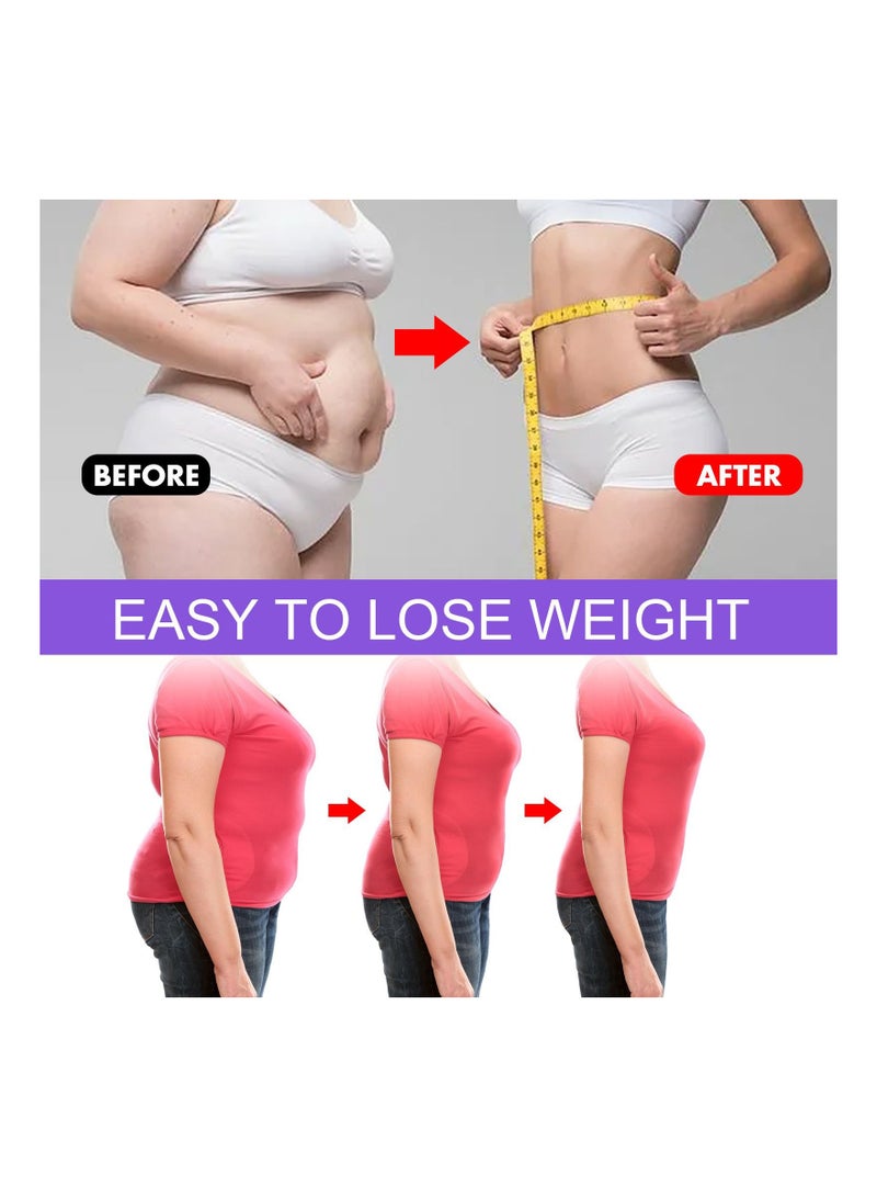 EELHOE 30Pcs Belly Patch, Toning Contouring Firming Patches, Sweatproof Patches,Waterproof Stickers for Women Girls, Belly Stickers for All People, Abedomen Pads for Legs (Purple ) - Image 3