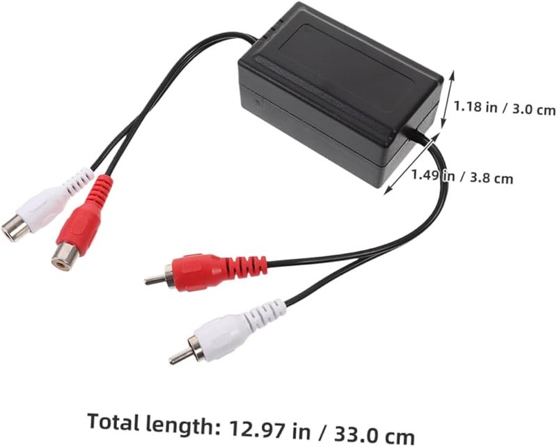 2Pcs Black Car Audio Noise Filter Ground Loop Isolator For Amplifier Stereo System - Image 3
