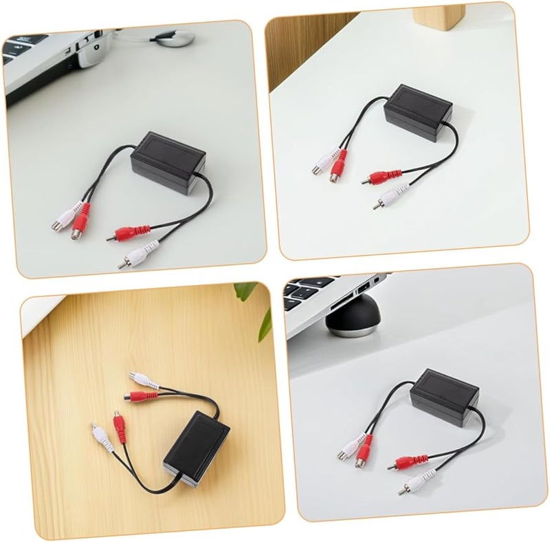 2Pcs Black Car Audio Noise Filter Ground Loop Isolator For Amplifier Stereo System - Image 4