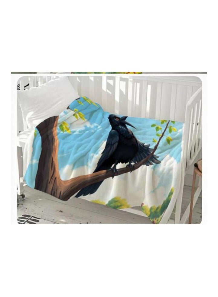 general Children's or student cartoon flannel thin blanket (warm and comfortable, suitable for sleep, games) 100cm*150cm - 645 - Image 1