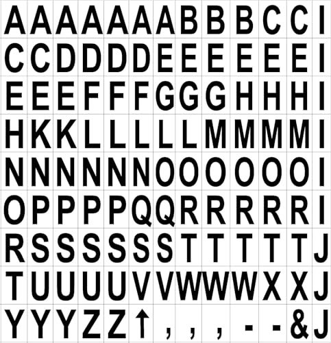 MasterVision Interchangeable Magnetic Board Accessories, Letters, Black, 0,75" h - Image 4