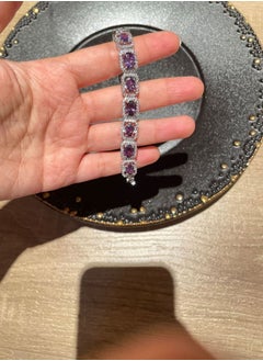 General Small Zircon Inlaid Colored Stone Bracelet  - Image 3
