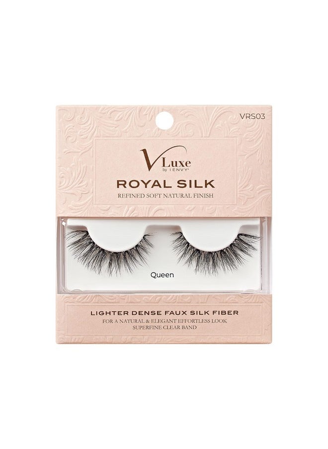 iEnvy - Vluxe False Lashes, Royal Silk Luxurious Eyelashes, Fluffy Wispy Eye Lashes, Super Natural Volume & Curl, Lightweight & Comfortable (Queen) - Image 1