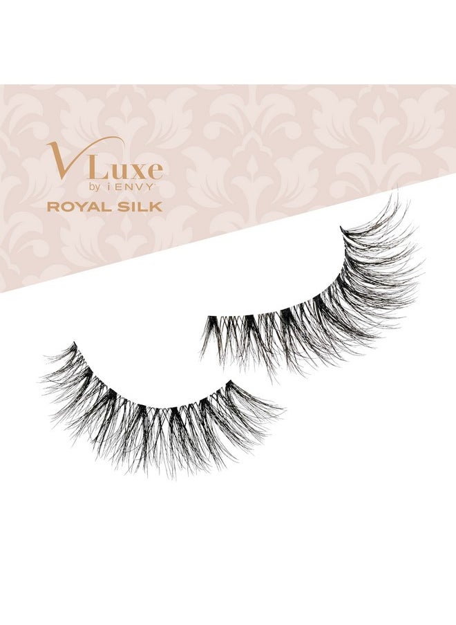 iEnvy - Vluxe False Lashes, Royal Silk Luxurious Eyelashes, Fluffy Wispy Eye Lashes, Super Natural Volume & Curl, Lightweight & Comfortable (Queen) - Image 1