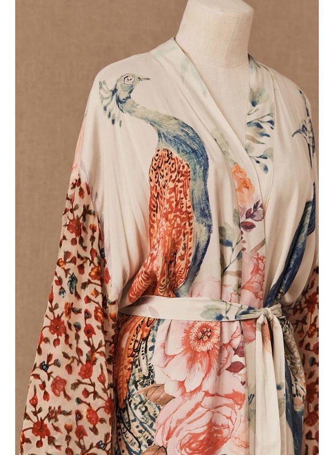 YouKD Women's Summer Cardigan Maxi Boho Dress Beach Coverup Robe Long Kimono One Size - Image 5