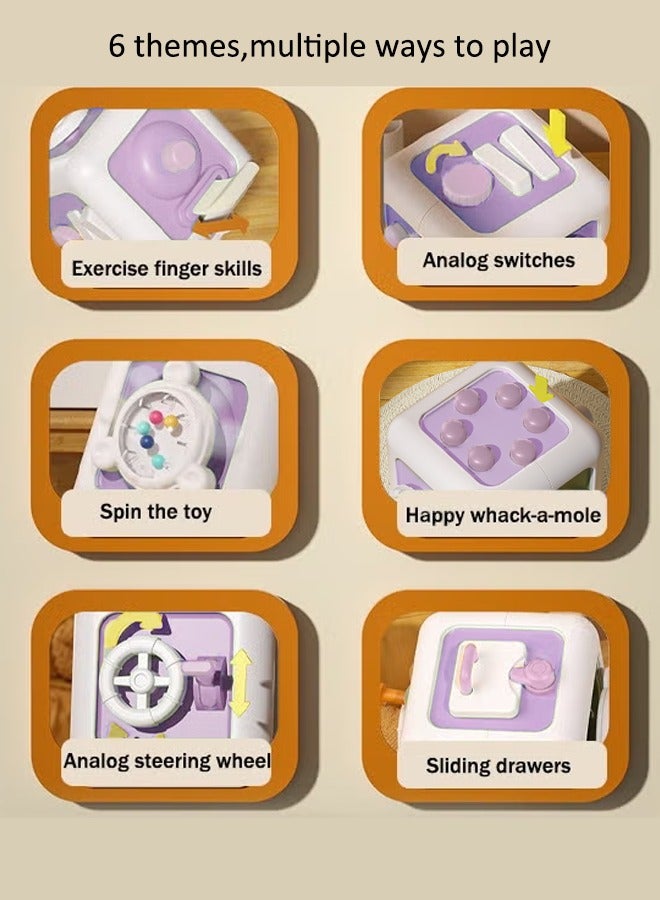 Children's Rubik's Cube Busy Ball Toy Rubik's Cube Busy Ball Montessori Early Education Baby Intelligence Training Hexahedron Busy Box ﻿Suitable for infants aged 6-24 months - Image 3