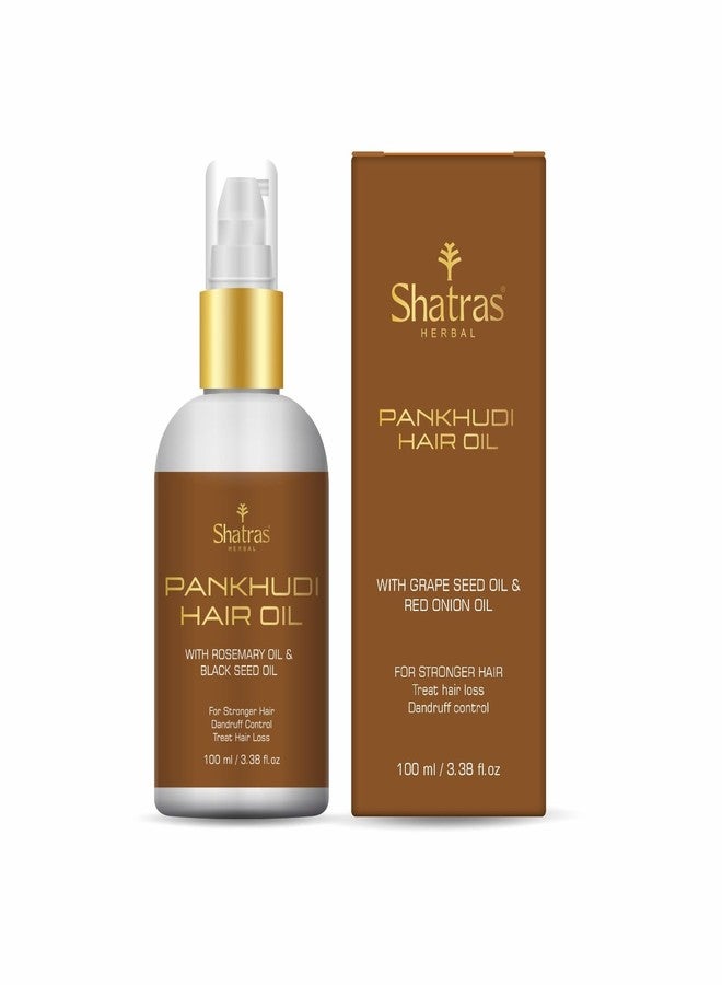 Shatras Natural Pankhudi Rosmary& Black seed oil for long & strong hair, Dandruff control & hair loss, Improve the hair growth and Scalp heath - Image 1