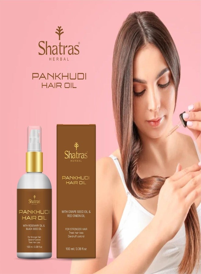 Shatras Natural Pankhudi Rosmary& Black seed oil for long & strong hair, Dandruff control & hair loss, Improve the hair growth and Scalp heath - Image 3