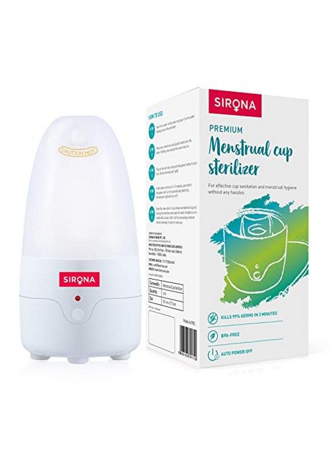 Sirona Reusable Menstrual Cup For Women Medium With Natural Menstrual Cup Wash 100 Ml & Menstrual Cup Sterilizer ; Clean Your Period Cup Effortlessly Kills 99% Of Germs In 3 Minutes - Image 3