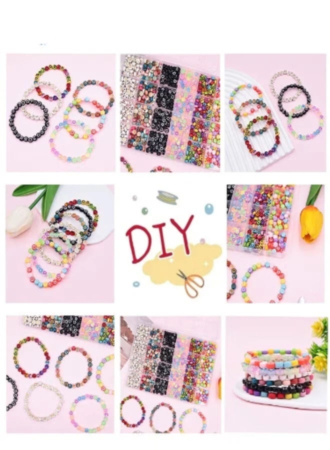 Anfan 600 Pcs Star & Moon Beads Set | DIY Jewellery Making Kit with Charms, Bracelet & Necklace Craft Supplies, Ideal Handcraft Gift for Girls & Kids - Image 3