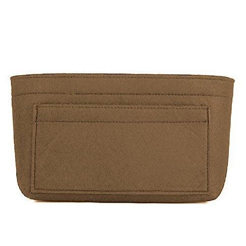 ZTUJO Purse Organizer Insert, Felt Bag Organizer For Handbag Purse Organizer,13 Colors, 6 Size (Small, Light Coffee) - Image 3