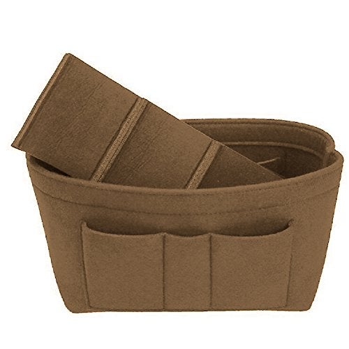 ZTUJO Purse Organizer Insert, Felt Bag Organizer For Handbag Purse Organizer,13 Colors, 6 Size (Small, Light Coffee) - Image 4