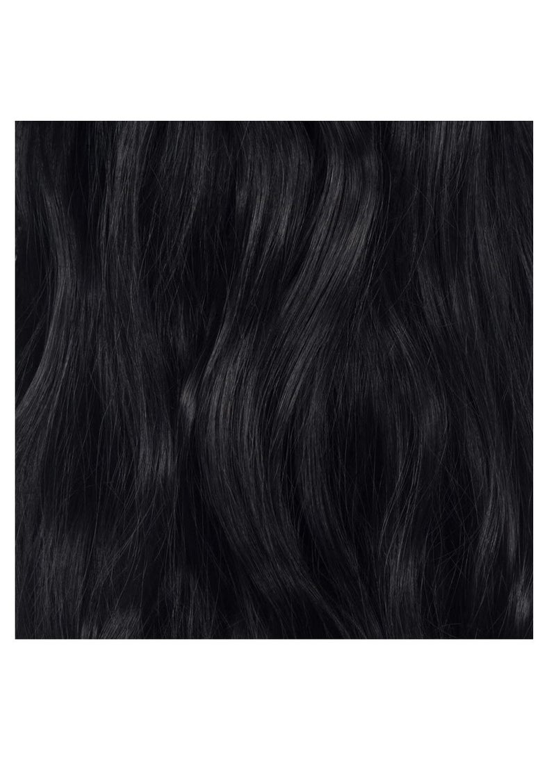 إستيل 7 قطع 16 مشابك 23 بوصة إلى 24 بوصة سميكة مجعد مستقيم كامل الرأس كليب في لحمة مزدوجة وصلات شعر طبيعي أسود مجعد - Image 2