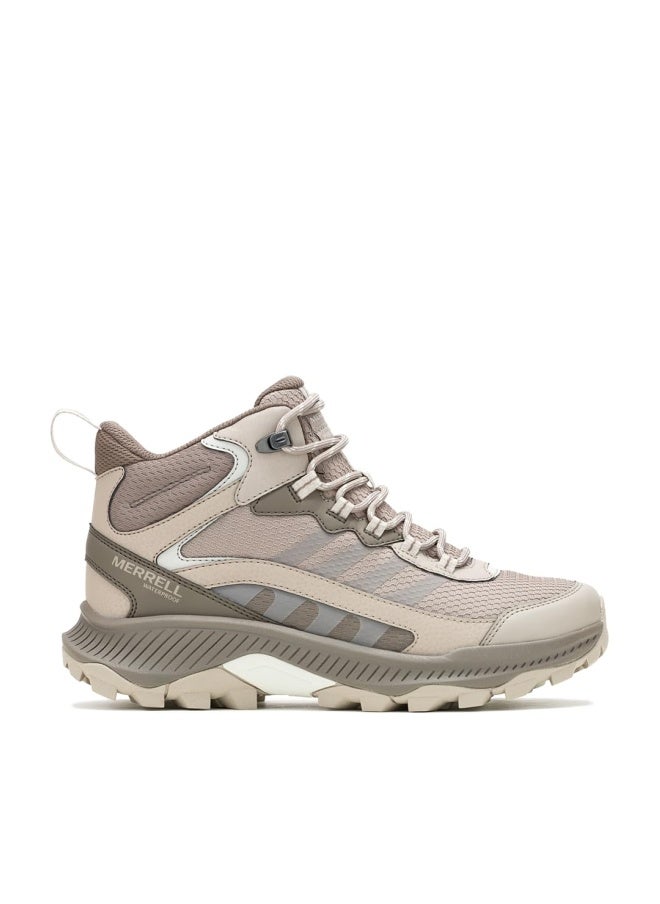 Merrell Women's Speed Strike 2 Mid Waterproof Hiking Boot, Stone, 8.0 - Image 1