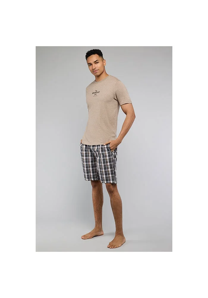 أر أند بي Plaid Shorts Pyjama Set