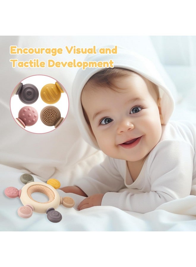 TOHIBEE Baby Teething Toys for 0-6 6-12 Months, BPA Free Baby Teether Sensory Toys for Babies 0 3 6 9 12 18 Months, Newborn Infant Toys Gifts for 1 One Year Old Baby Boys Girls - Image 4