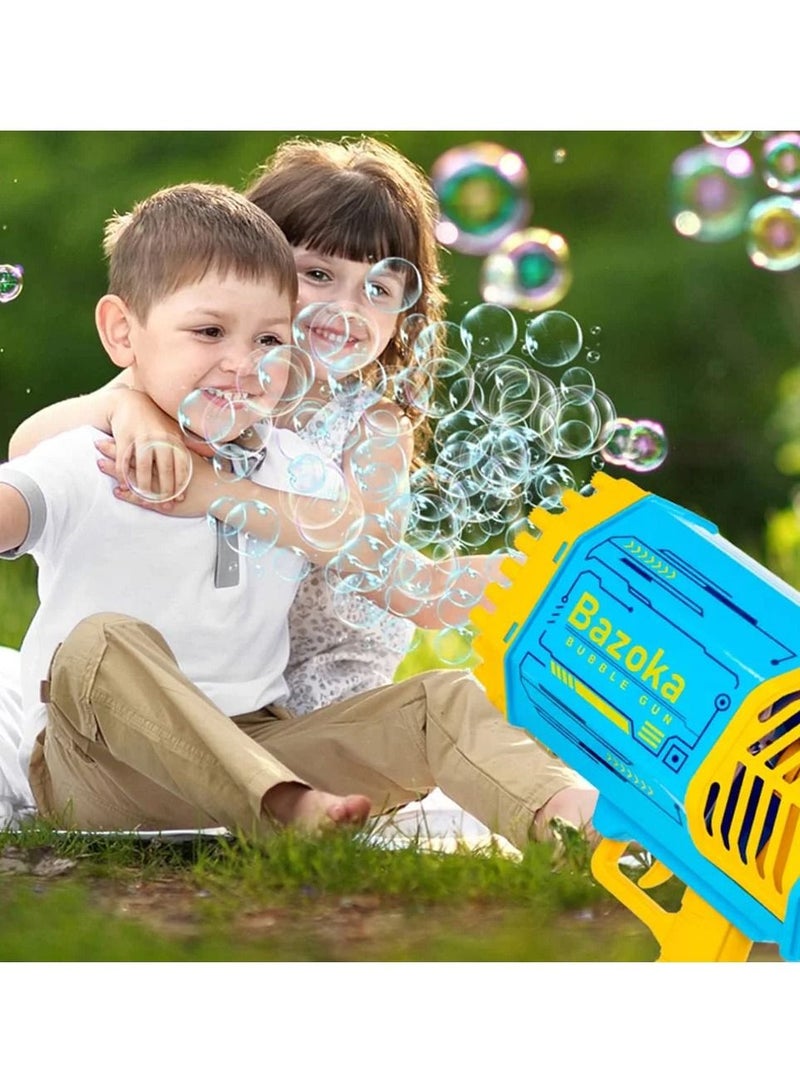 Bazooka 69 Holes Automatic Gatling Bubble Guns Soap Bubble Magic Bubble Kids 2022 New Bathroom Outdoor Toys For Boys Girls Birthday Gift - Image 4