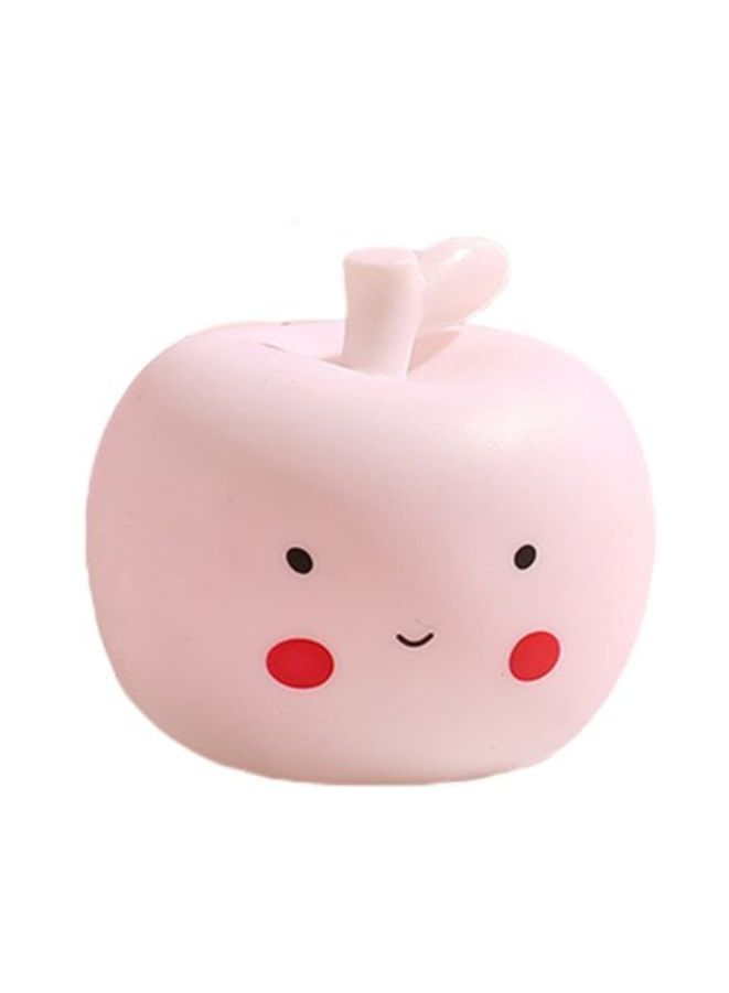 Kids Cartoon LED Night Light Children Bedroom Table Lamp Bedside Moon Star Nightlight Gift, White Apple - Image 1