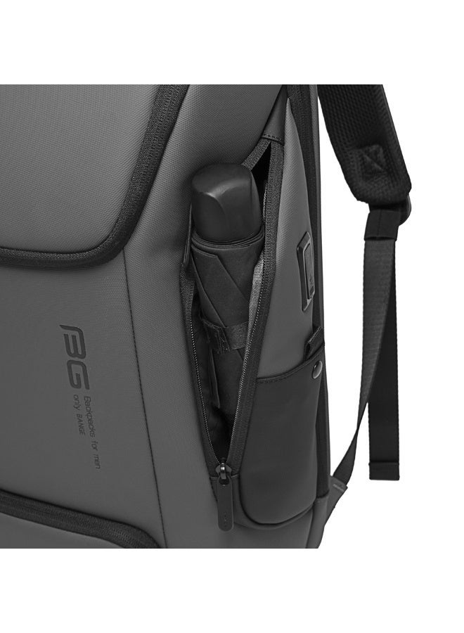 Bange 7267 15.6 or 16 inch Durable Polyester Laptop Backpack with USB Charging Port, Scratch-Resistant Travel Business Backpack - Image 3